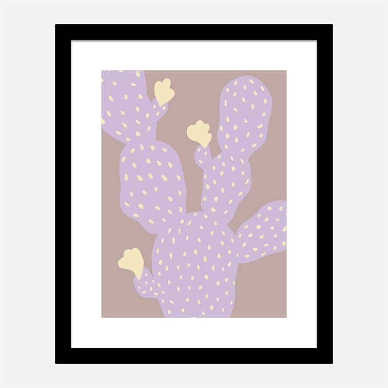 Lilac Cactus Wall Art Print