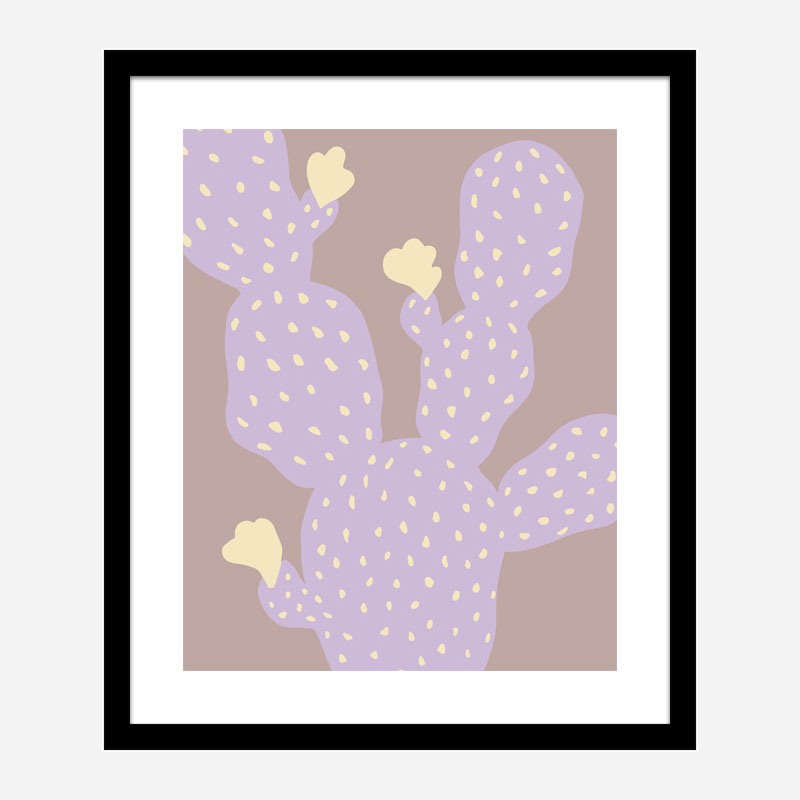 Lilac Cactus Wall Art Print Lilac Cactus Wall Art Print