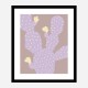 Lilac Cactus Wall Art Print