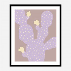 Lilac Cactus Wall Art Print