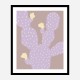 Lilac Cactus Wall Art Print