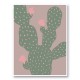 Green Cactus Wall Art Print