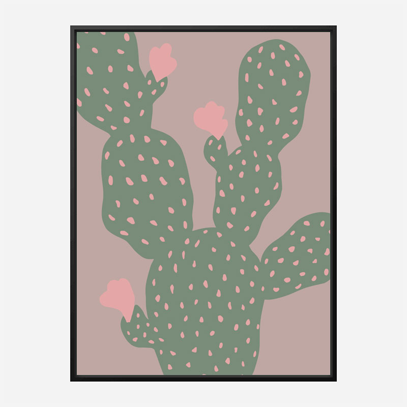 Green Cactus Wall Art Print Green Cactus Wall Art Print