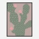 Green Cactus Wall Art Print