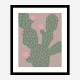 Green Cactus Wall Art Print Green Cactus Wall Art Print