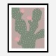 Green Cactus Wall Art Print