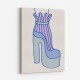 Blue Heel Wall Art Print