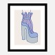 Blue Heel Wall Art Print