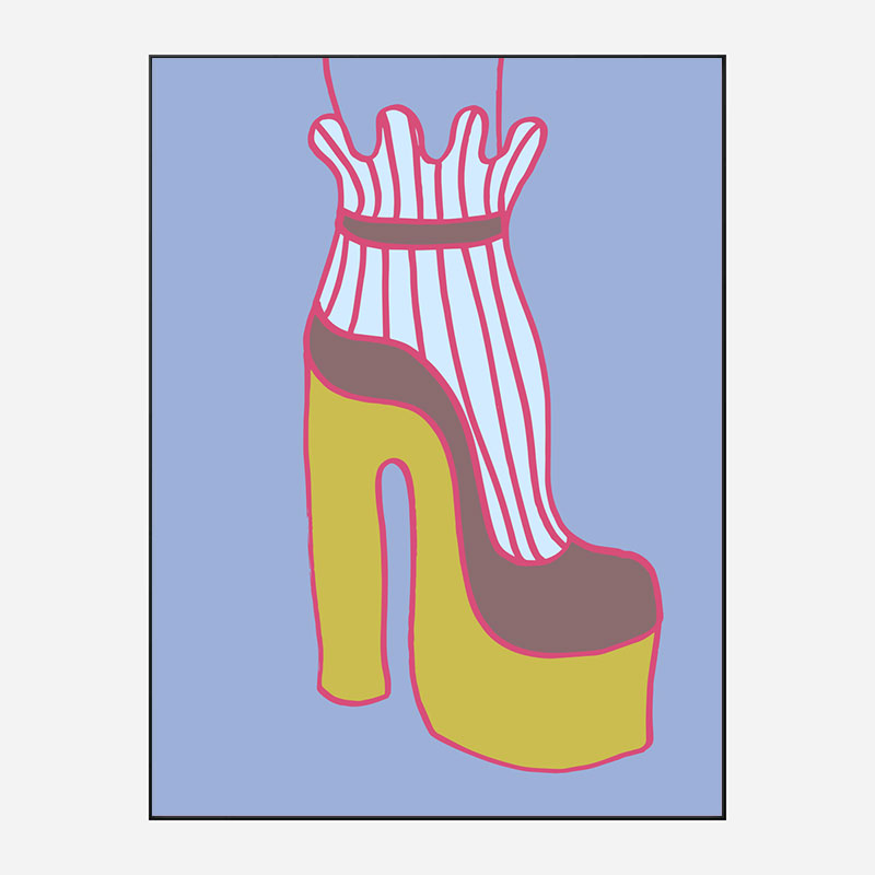 Yellow Heel 1 Wall Art Print Yellow Heel 1 Wall Art Print
