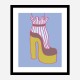 Yellow Heel 1 Wall Art Print