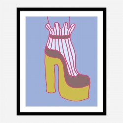 Yellow Heel 1 Wall Art Print