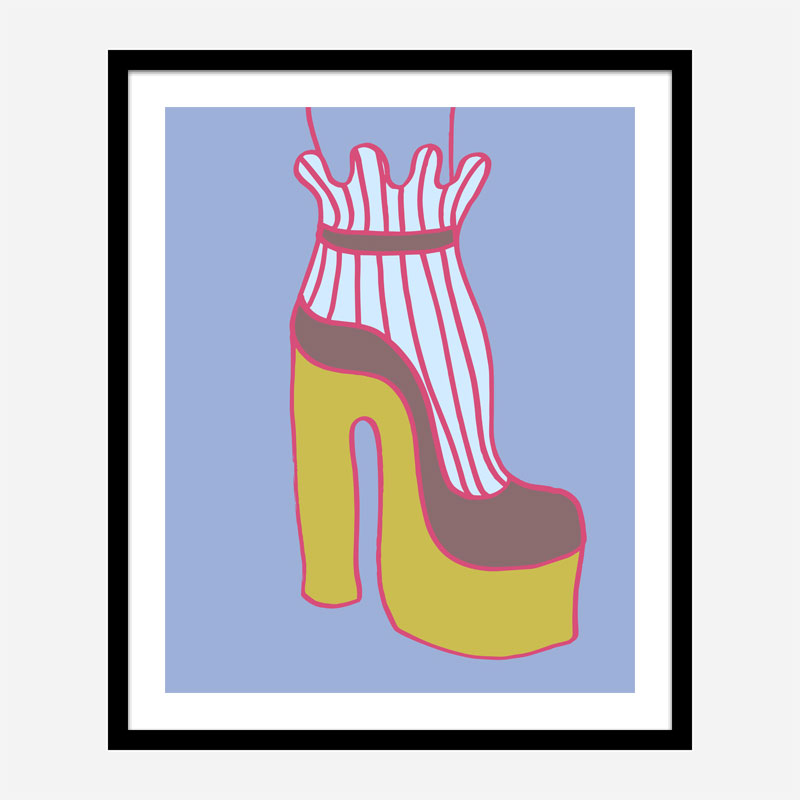 Yellow Heel 1 Wall Art Print Yellow Heel 1 Wall Art Print