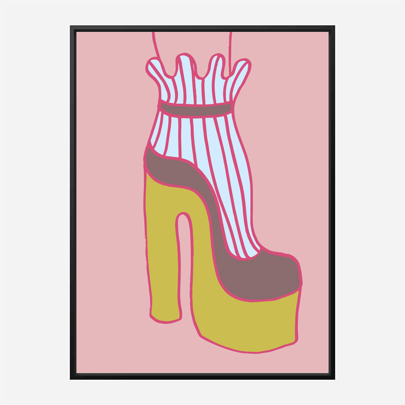 Yellow Heel 2 Wall Art Print Yellow Heel 2 Wall Art Print