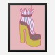 Yellow Heel 2 Wall Art Print