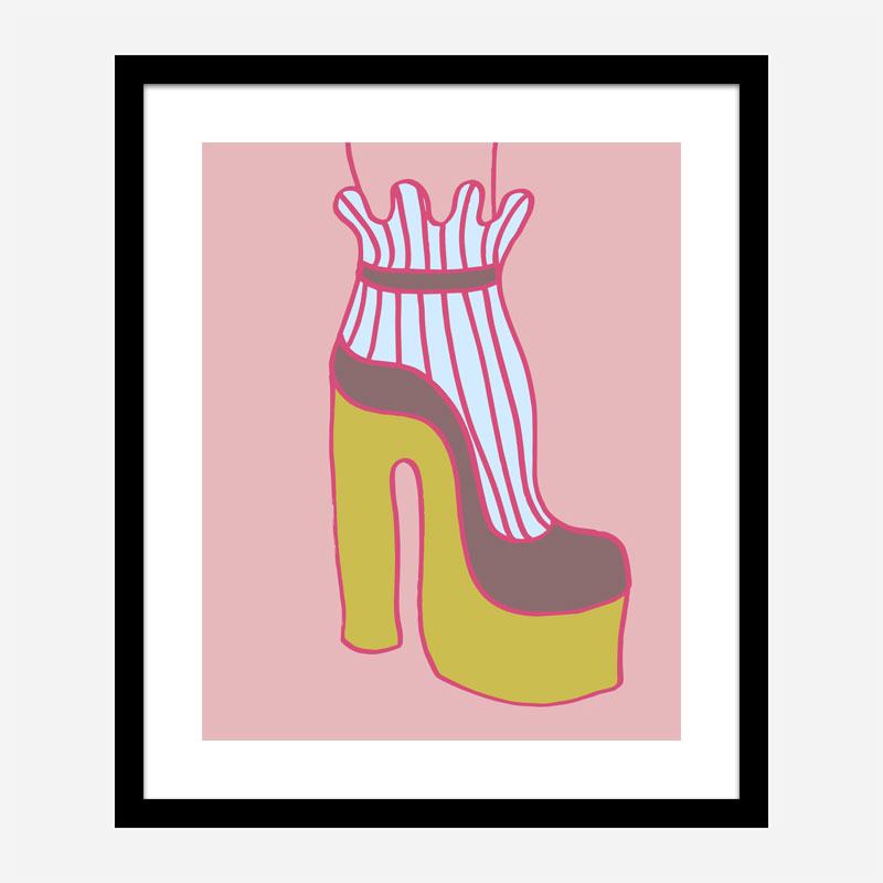 Yellow Heel 2 Wall Art Print Yellow Heel 2 Wall Art Print