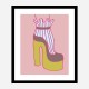 Yellow Heel 2 Wall Art Print