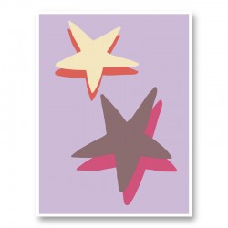 Lilac Star Wall Art Print