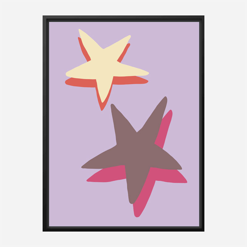 Lilac Star Wall Art Print