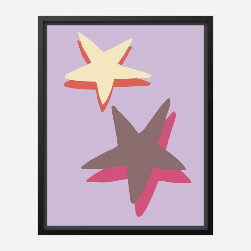 Lilac Star Wall Art Print