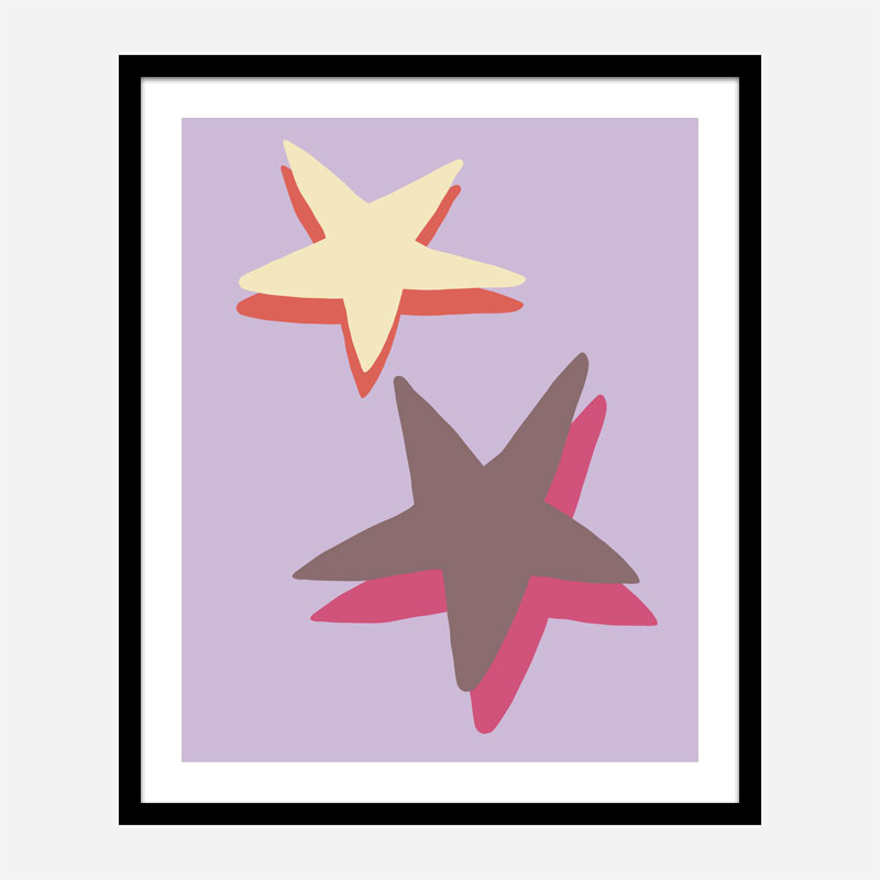 Lilac Star Wall Art Print