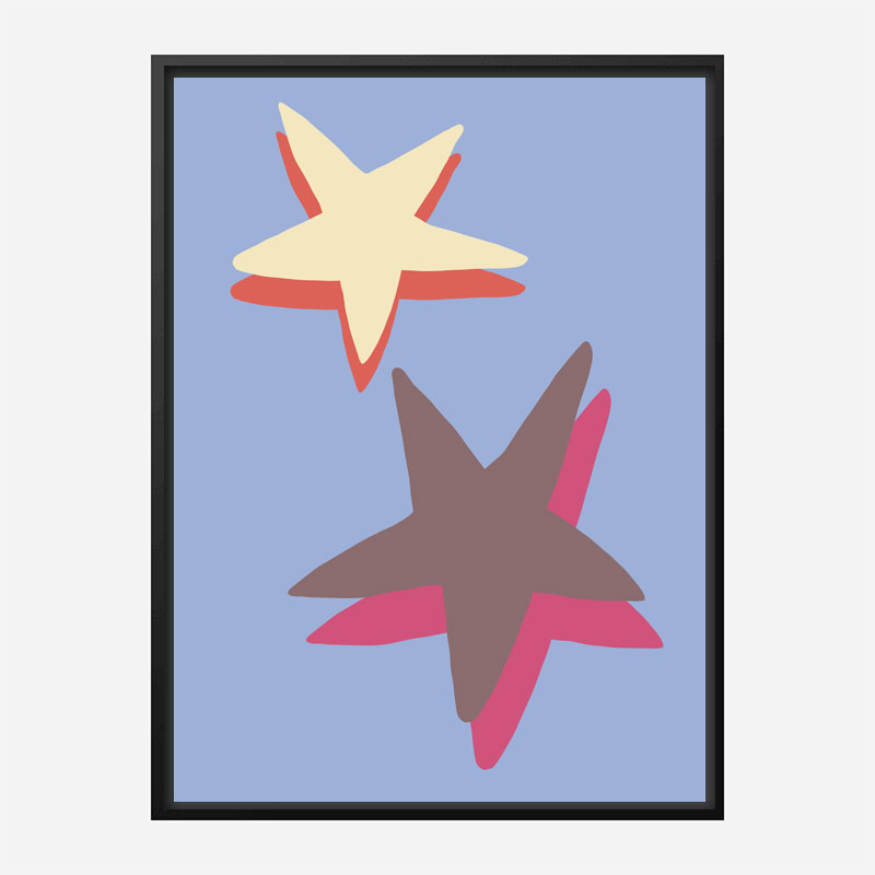 Blue Star Wall Art Print