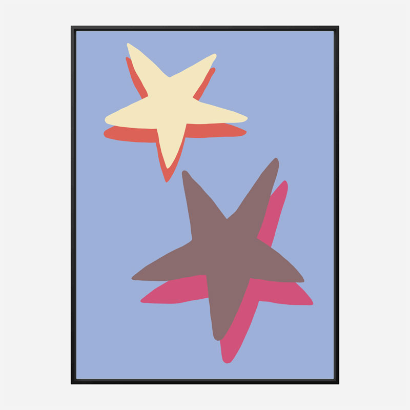 Blue Star Wall Art Print