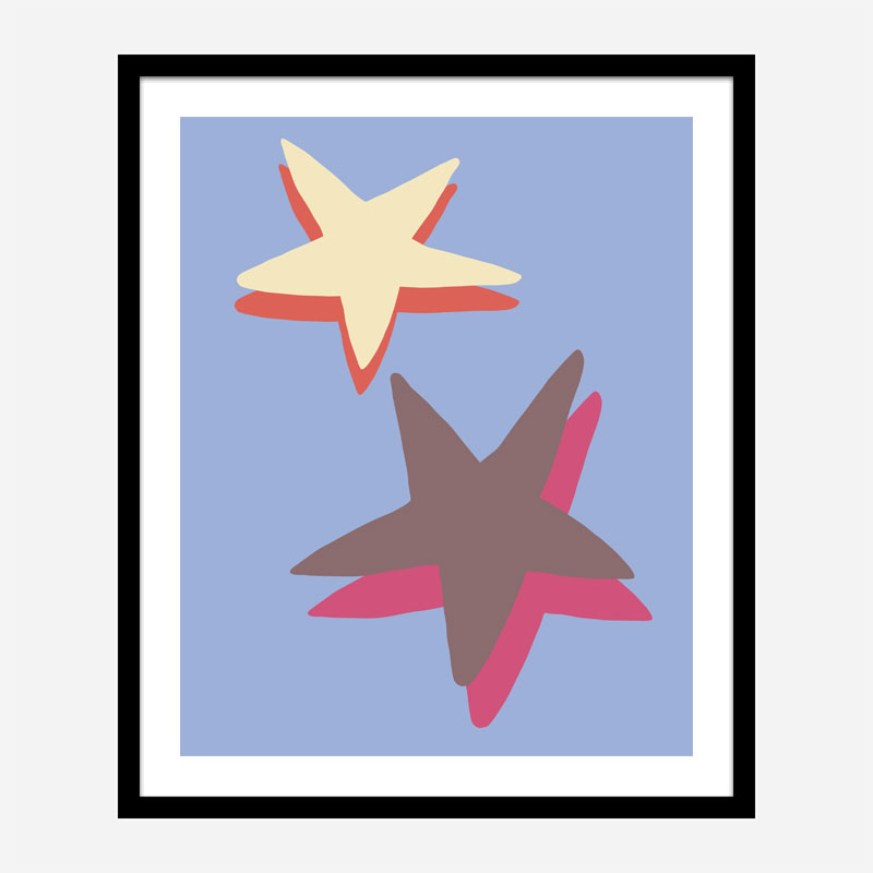 Blue Star Wall Art Print