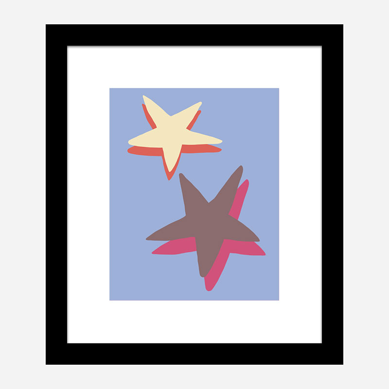 Blue Star Wall Art Print