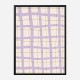 Lilac Grid Wall Art Print Lilac Grid Wall Art Print