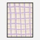 Lilac Grid Wall Art Print Lilac Grid Wall Art Print