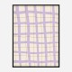 Lilac Grid Wall Art Print