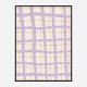 Lilac Grid Wall Art Print