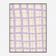 Lilac Grid Wall Art Print