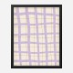 Lilac Grid Wall Art Print