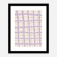 Lilac Grid Wall Art Print Lilac Grid Wall Art Print