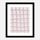 Lilac Grid Wall Art Print