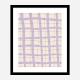 Lilac Grid Wall Art Print Lilac Grid Wall Art Print