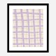 Lilac Grid Wall Art Print