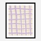 Lilac Grid Wall Art Print Lilac Grid Wall Art Print
