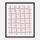 Lilac Grid Wall Art Print