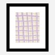 Lilac Grid Wall Art Print Lilac Grid Wall Art Print