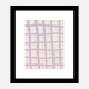 Lilac Grid Wall Art Print