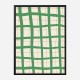 Green Grid Wall Art Print