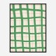 Green Grid Wall Art Print