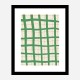 Green Grid Wall Art Print