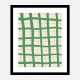 Green Grid Wall Art Print