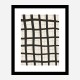 Black Grid Wall Art Print