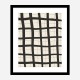 Black Grid Wall Art Print