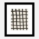 Black Grid Wall Art Print
