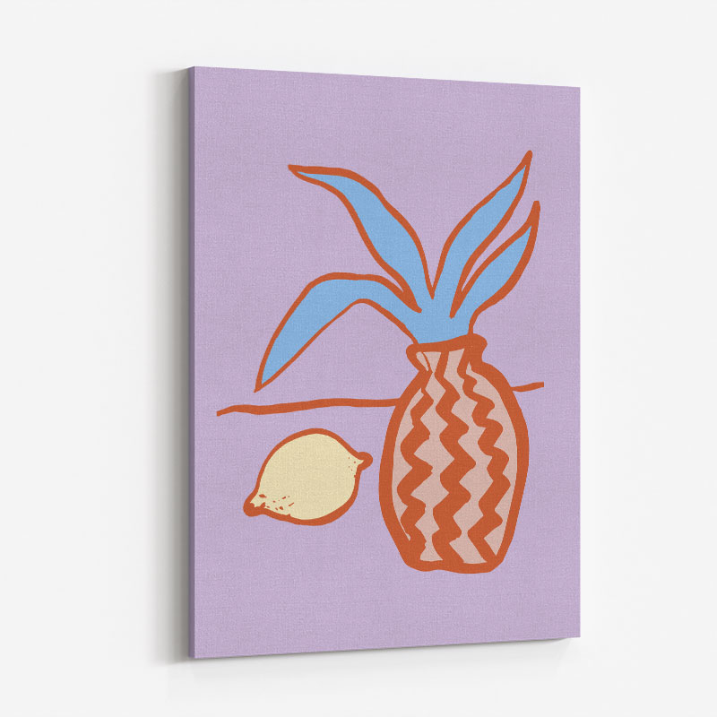 Lilac Lemon Wall Art Print